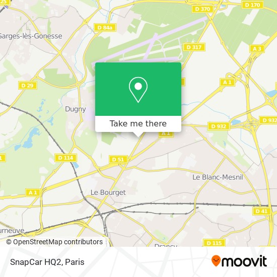 SnapCar HQ2 map