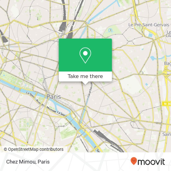 Chez Mimou map