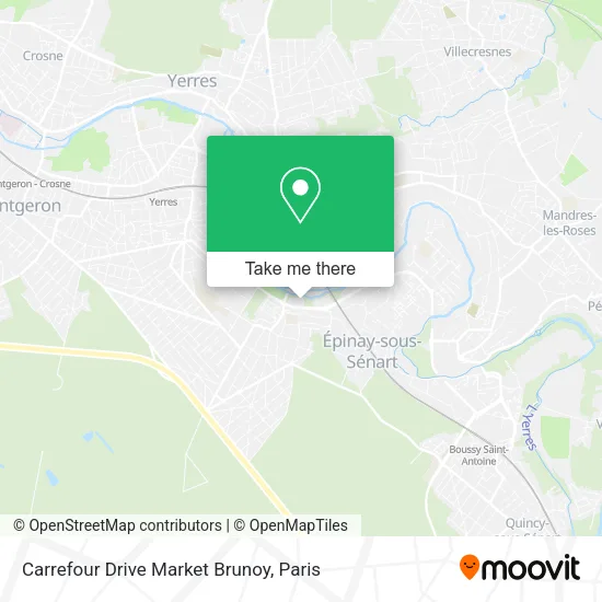 Carrefour Drive Market Brunoy map