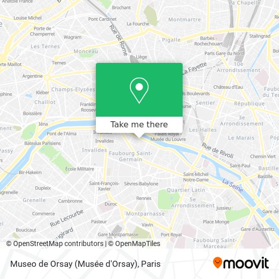Museo de Orsay (Musée d'Orsay) map
