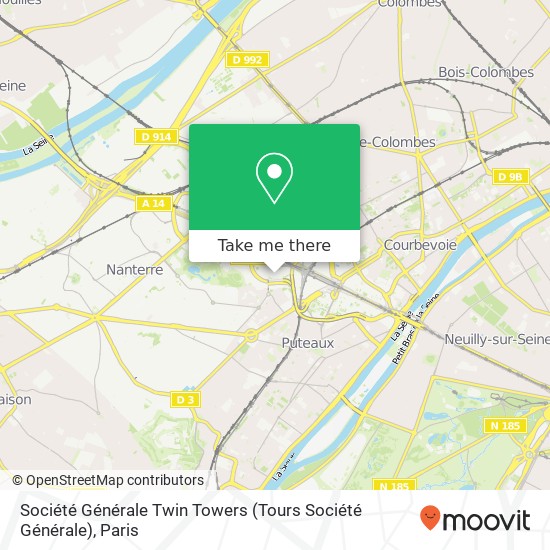 Mapa Société Générale Twin Towers (Tours Société Générale)