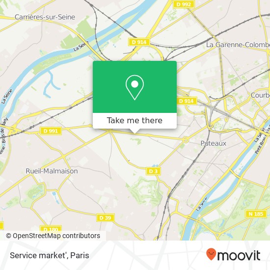 Mapa Service market'
