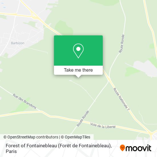 Forest of Fontainebleau (Forêt de Fontainebleau) map