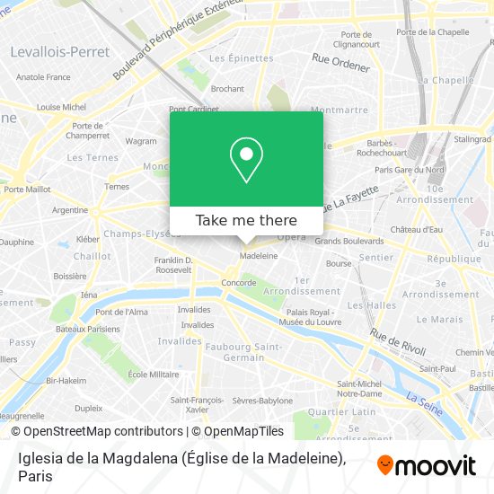 Iglesia de la Magdalena (Église de la Madeleine) map