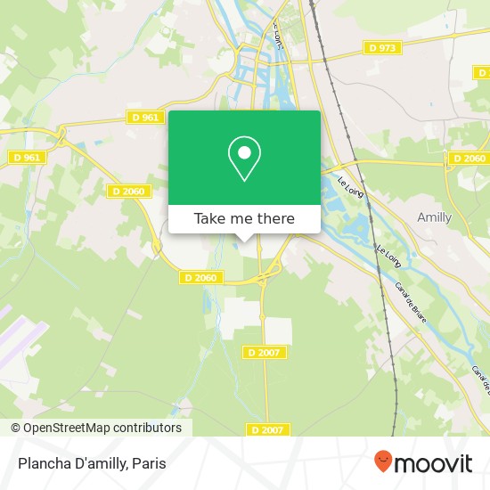 Plancha D'amilly map