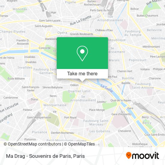 Ma Drag - Souvenirs de Paris map