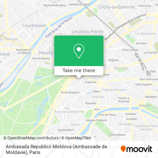 Ambasada Republicii Moldova (Ambassade de Moldavie) map