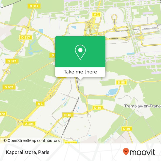 Mapa Kaporal store