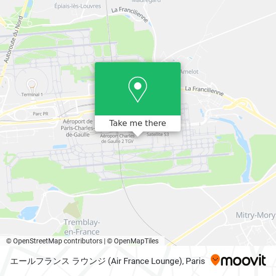 エールフランス ラウンジ (Air France Lounge) map