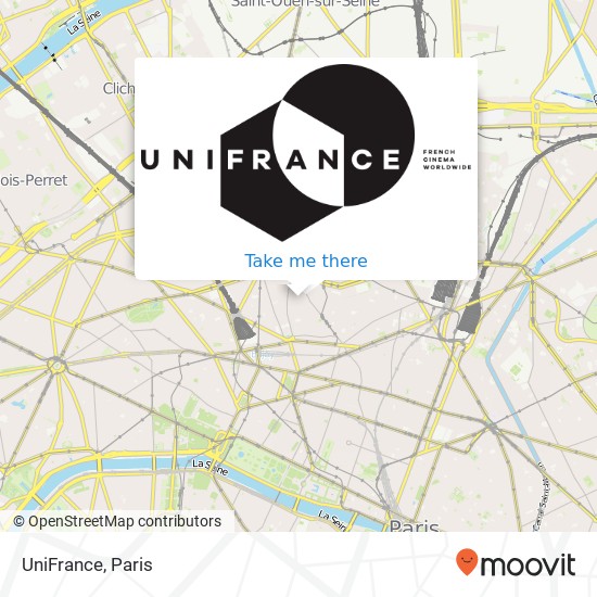 Mapa UniFrance