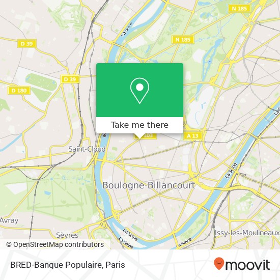 BRED-Banque Populaire map
