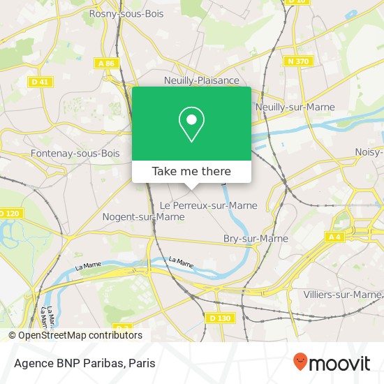 Agence BNP Paribas map