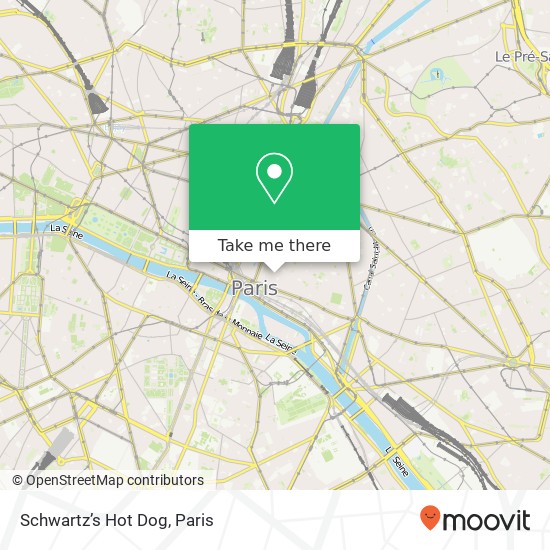 Schwartz’s Hot Dog map