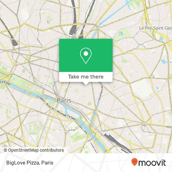 BigLove Pizza map