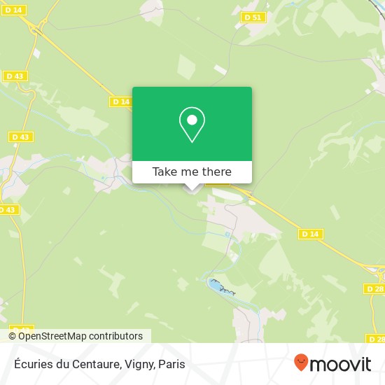 Mapa Écuries du Centaure, Vigny