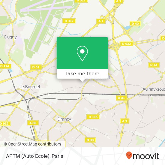 APTM (Auto Ecole) map