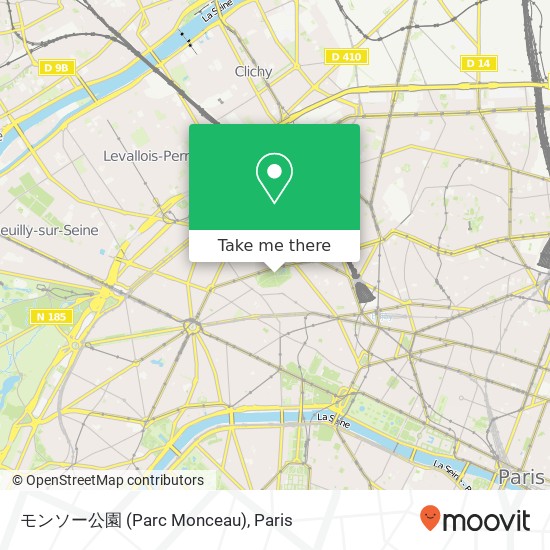 モンソー公園 (Parc Monceau) map