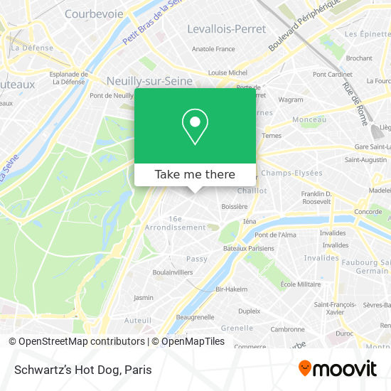 Mapa Schwartz’s Hot Dog