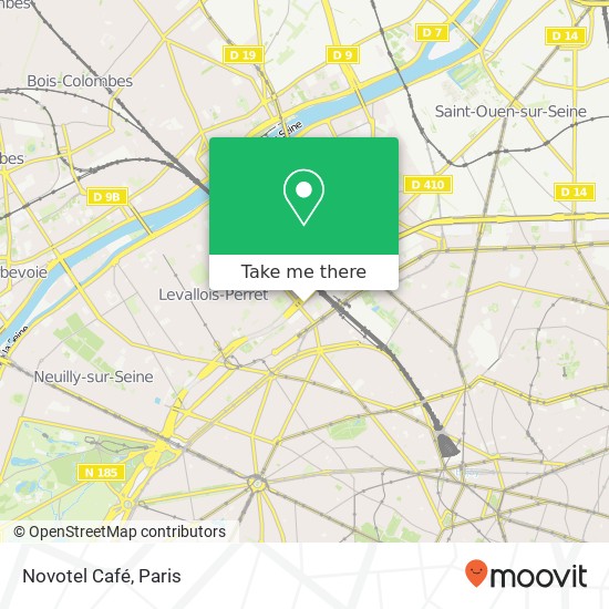 Mapa Novotel Café