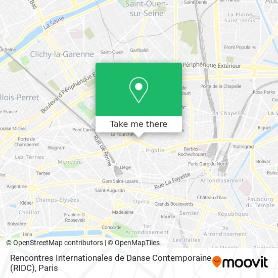 Rencontres Internationales de Danse Contemporaine (RIDC) map