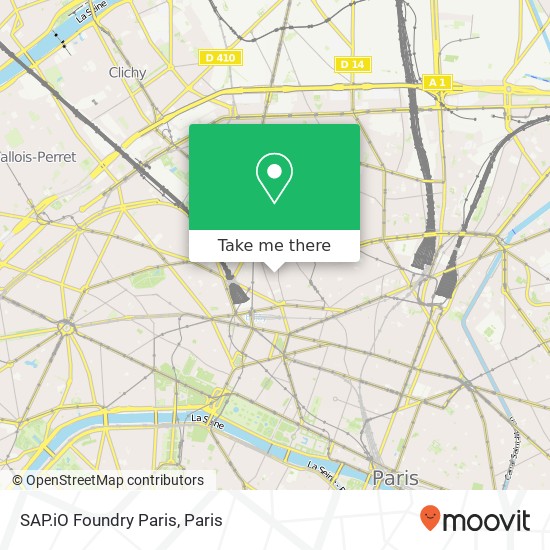 SAP.iO Foundry Paris map