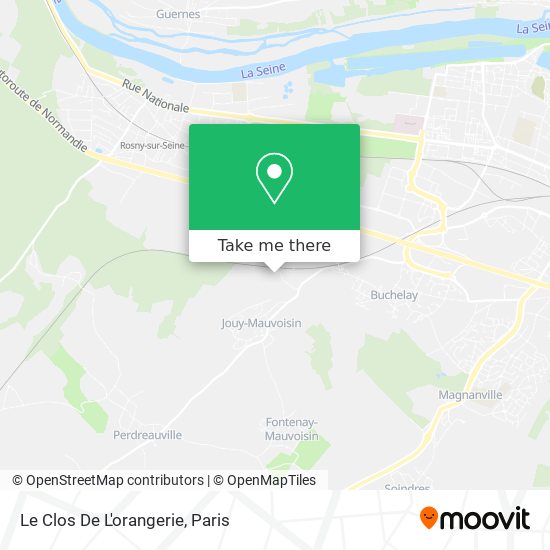 Le Clos De L'orangerie map