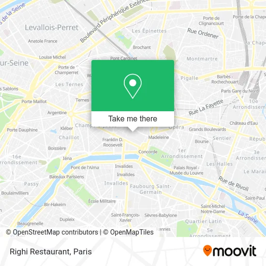 Righi Restaurant map