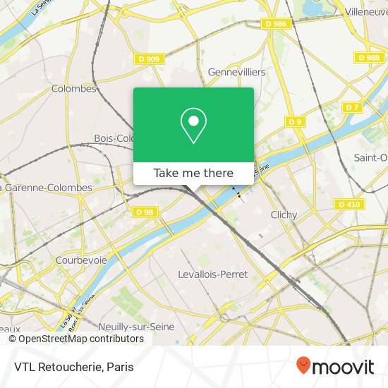 Mapa VTL Retoucherie