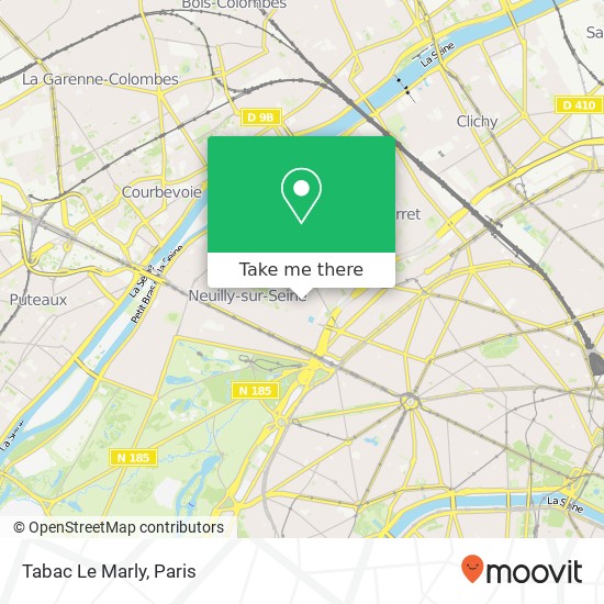 Tabac Le Marly map