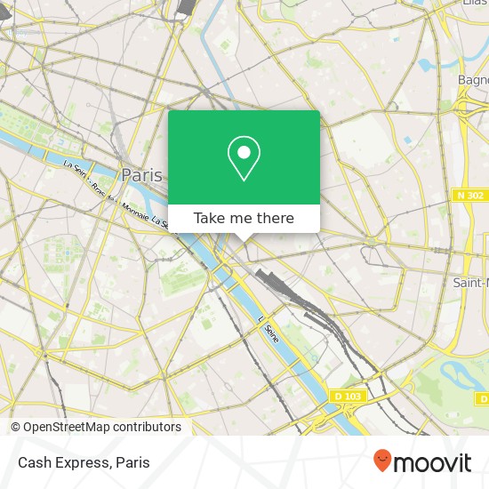 Cash Express map