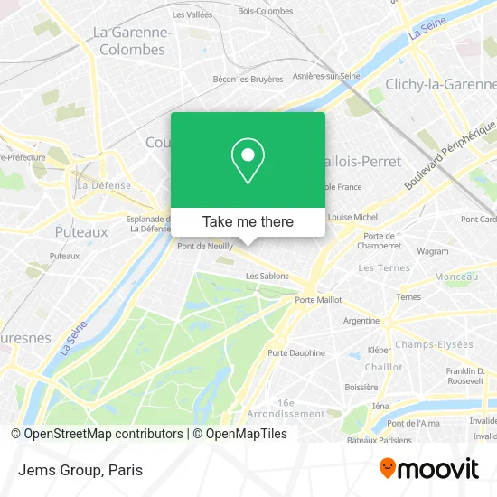 Jems Group map