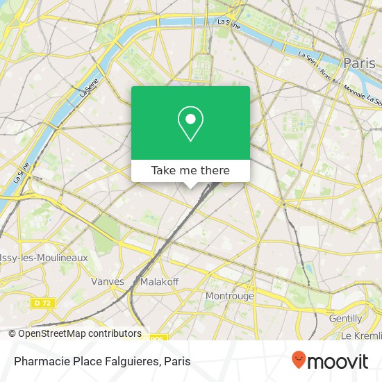 Mapa Pharmacie Place Falguieres