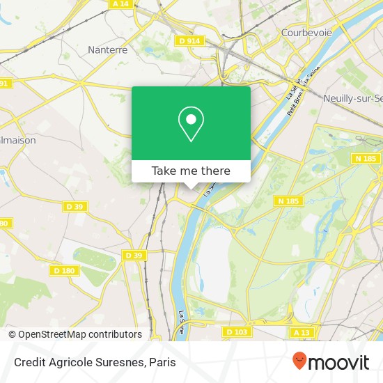 Credit Agricole Suresnes map