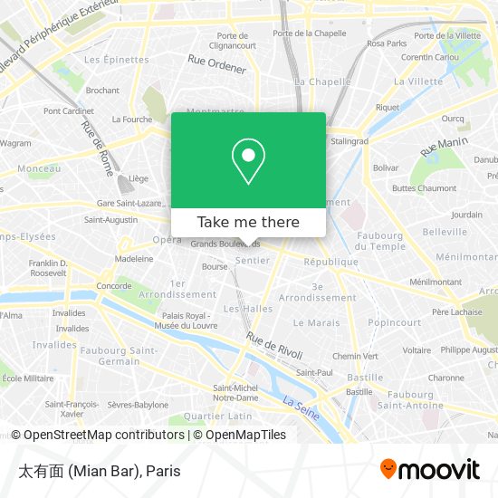太有面 (Mian Bar) map