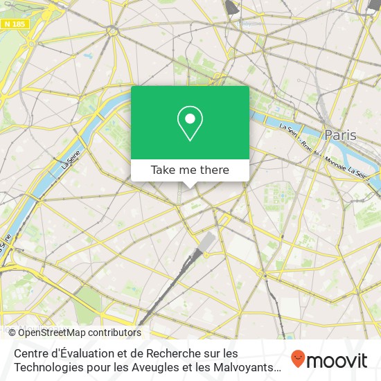 Mapa Centre d'Évaluation et de Recherche sur les Technologies pour les Aveugles et les Malvoyants