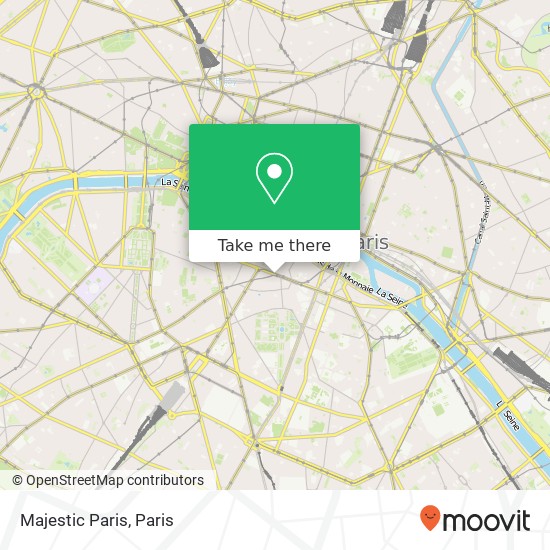 Mapa Majestic Paris