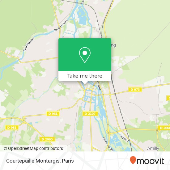 Courtepaille Montargis map