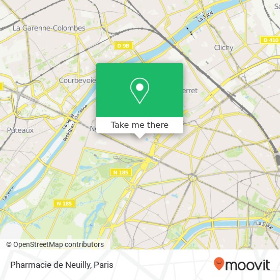 Mapa Pharmacie de Neuilly