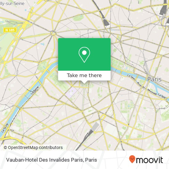 Mapa Vauban-Hotel Des Invalides Paris