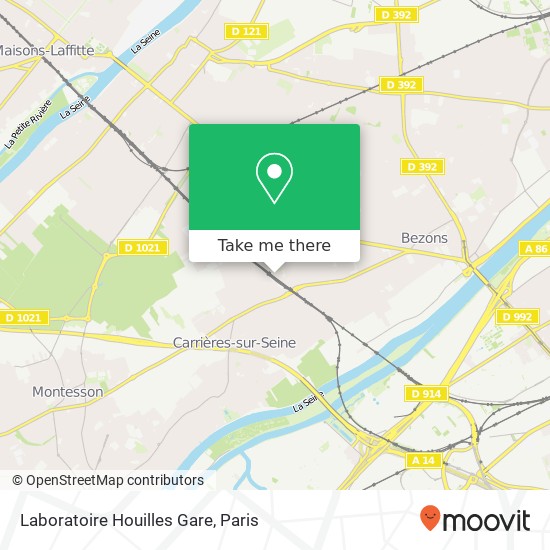 Laboratoire Houilles Gare map