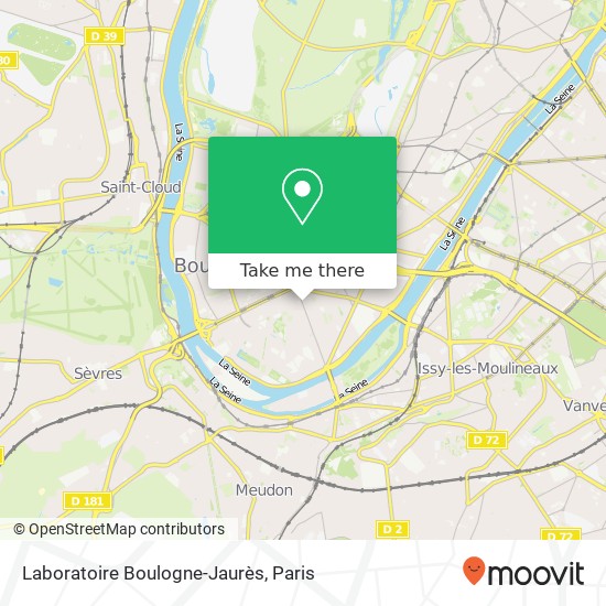 Laboratoire Boulogne-Jaurès map