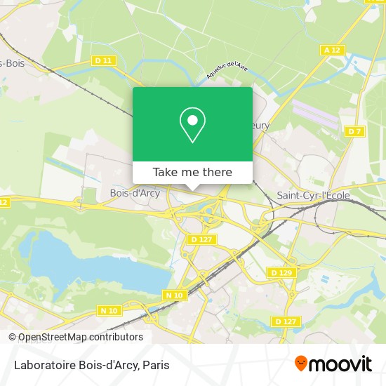 Laboratoire Bois-d'Arcy map