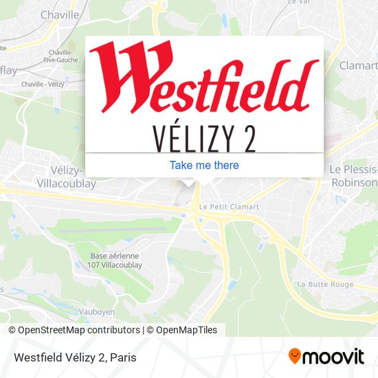 Mapa Westfield Vélizy 2