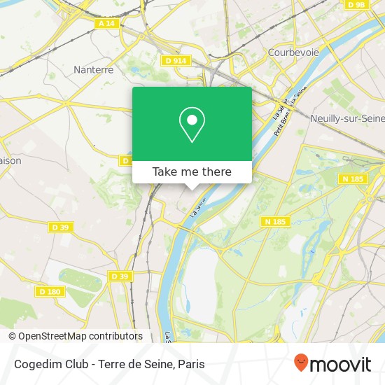 Mapa Cogedim Club - Terre de Seine