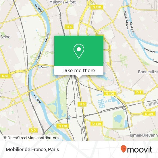Mobilier de France map