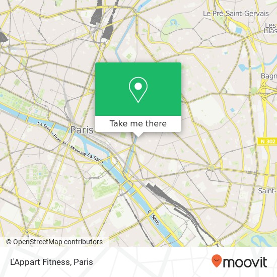 Mapa L'Appart Fitness