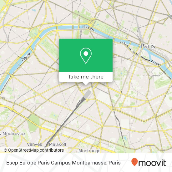 Escp Europe Paris Campus Montparnasse map