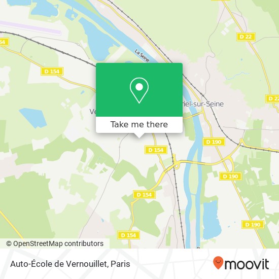 Mapa Auto-École de Vernouillet