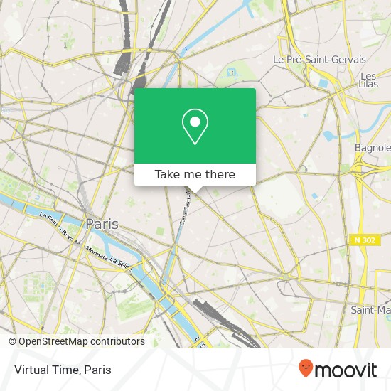 Virtual Time map