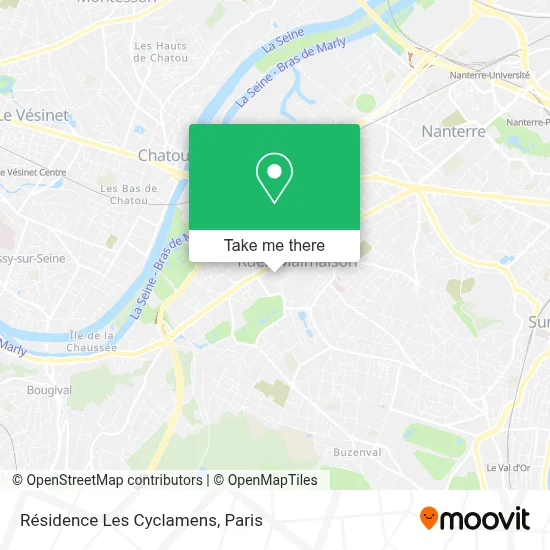 Résidence Les Cyclamens map